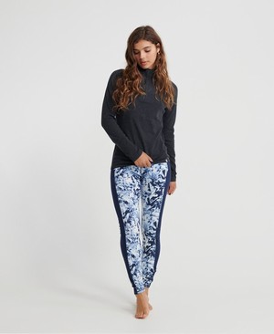 Superdry Carbon Base Layer Leggings Női Baselayer Kék/Sötétkék | JHFZO3208